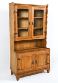 HENNING KJAERNULF DANISH OAK HUTCH CABINET C. 1970