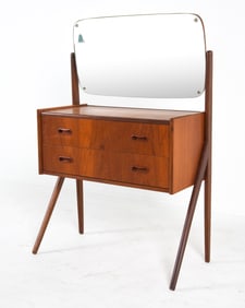 MID-CENTURY DANISH TEAK VANITY CHEST C. 1960S