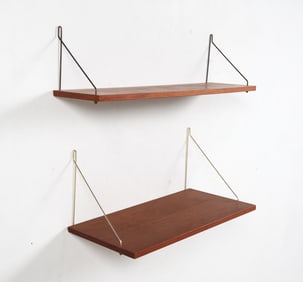 DANISH MID-CENTURY TEAK FLOATING SHELVES C. 1960S