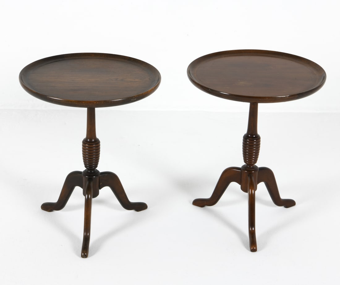 PAIR ANTON KILDEBERG DANISH OAK SIDE TABLES (1 of 14)