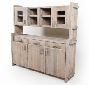 HANS FRYDENDAL 'CHRISTIAN IV' PINE SIDEBOARD HUTCH