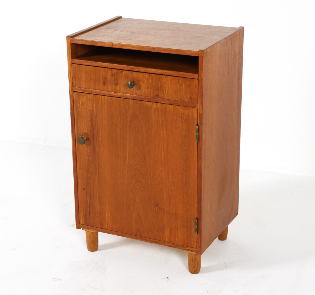 DANISH MID-CENTURY TEAK NIGHTSTAND C. 1960S (1 of 15)