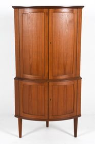 MID-CENUTRY DANISH TEAK CORNER CABINET C. 1960S