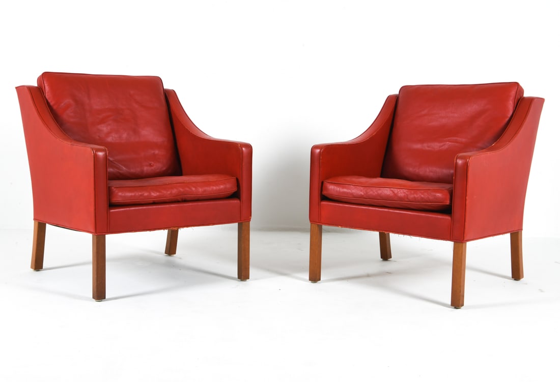 PAIR BORGE MOGENSEN FOR FREDERICA LOUNGE CHAIRS (1 of 17)