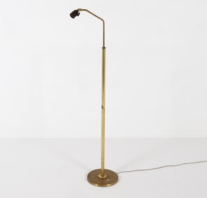 MID-CENTURY DANISH BRASS FLOOR LAMP C. 1960S