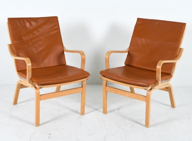 PAIR FINN OSTERGAARD FOR SKIPPER LOUNGE CHAIRS