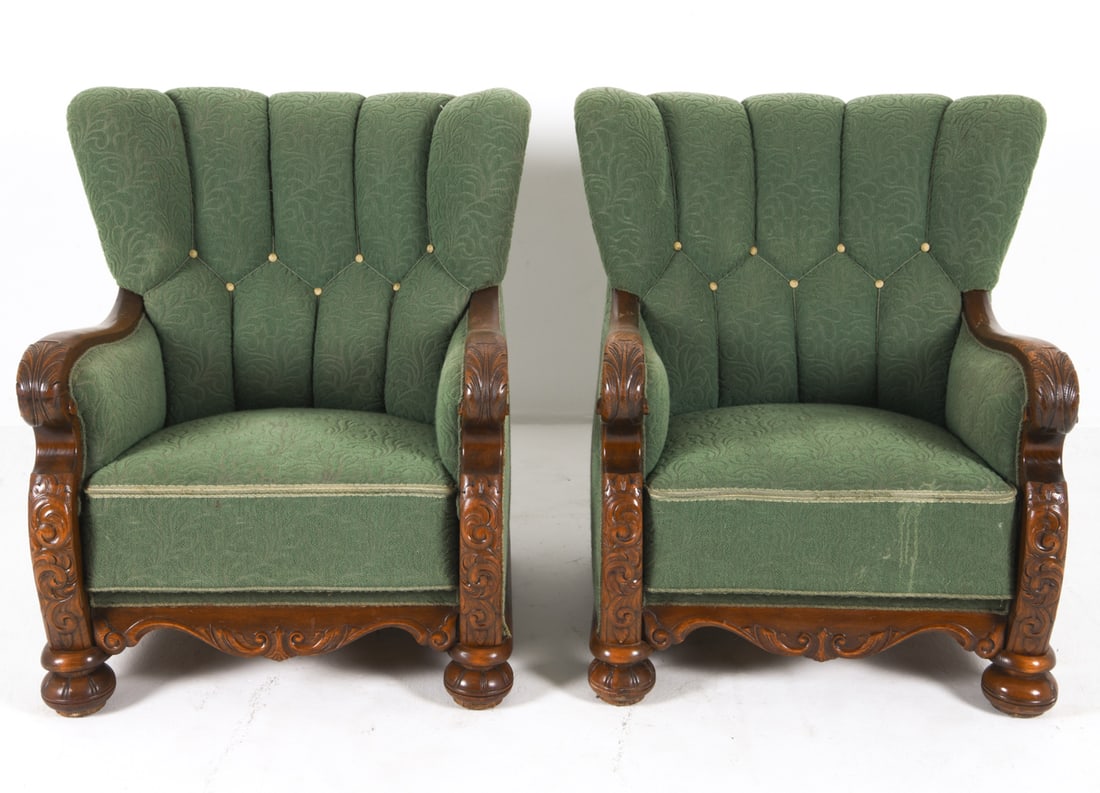 PAIR OF DANISH ART DECO LOUNGE CHAIRS (1 of 14)