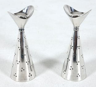 SVEND TOXVAERD DANISH STERLING SILVER CANDLESTICKS