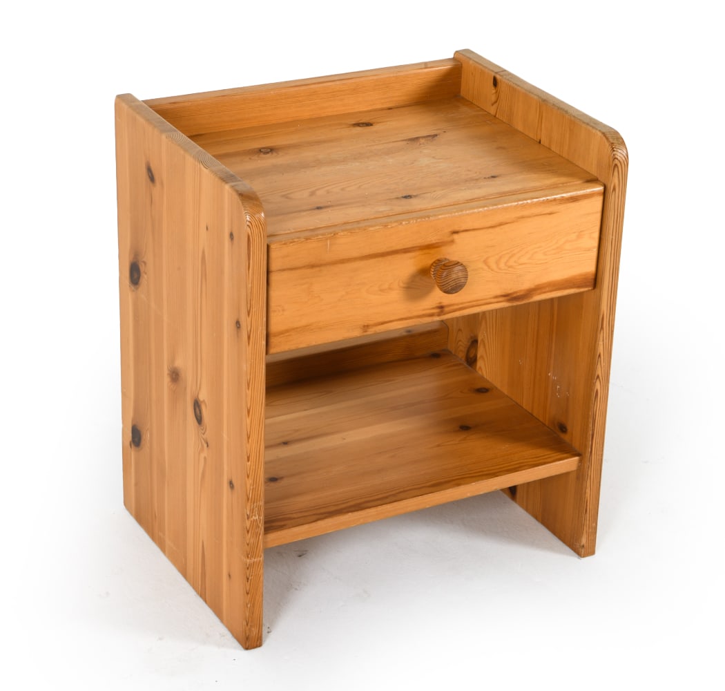 MID-CENTURY SWEDISH PINE NIGHTSTAND C. 1970S (1 of 16)