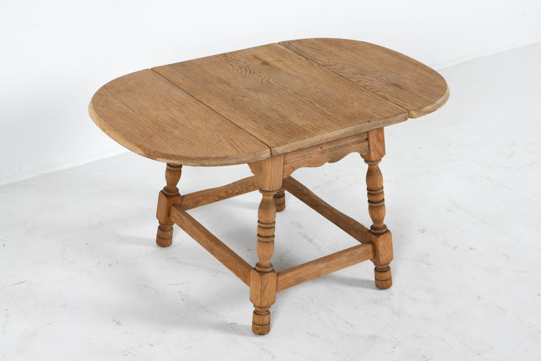 KJAERNULF STYLE DANISH OAK DROP LEAF SIDE TABLE (1 of 16)