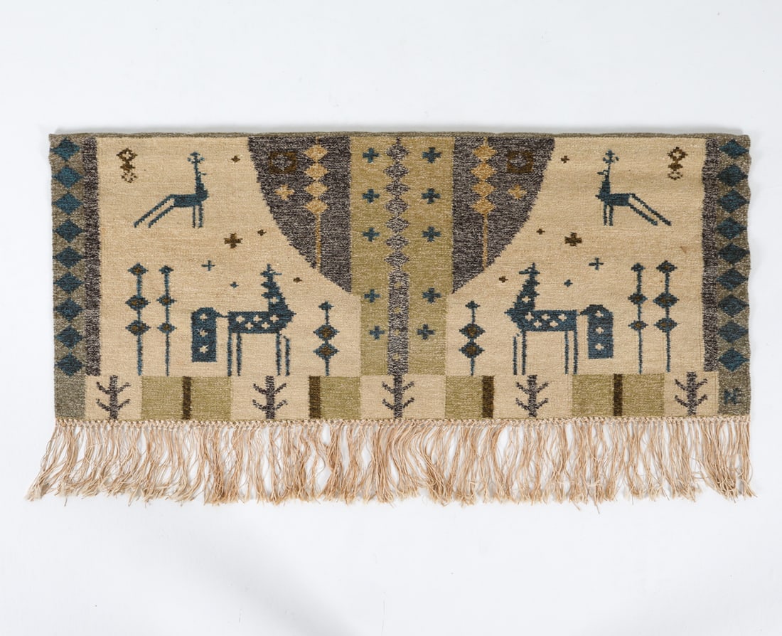 EVA NEMETH DANISH WOOL PICTORIAL WALL TAPESTRY (1 of 9)
