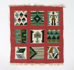 VINTAGE KILIM FLAT WEAVE TAPESTRY RUG