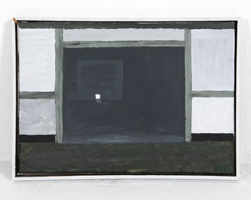20TH C. SCANDINAVIAN ABSTRACT O/C PAINTING