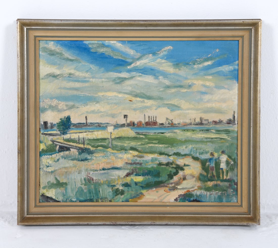 20TH C. DANISH LANDSCAPE O/C PAINTING (1 of 5)