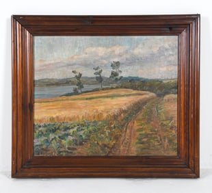 ERNST KIILERICH (DANISH 1874-1938) LANDSCAPE O/B