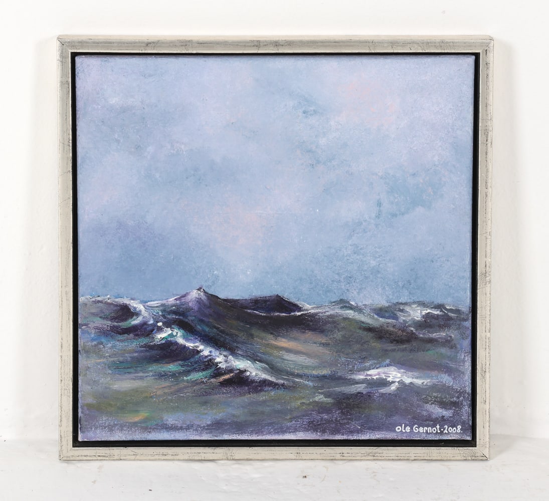 OLE GERNOT (DANISH) SEASCAPE O/C PAINTING (1 of 7)