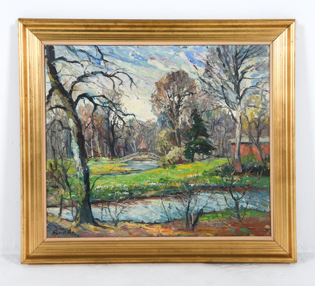 20TH C. DANISH LANDSCAPE O/C PAINTING (1 of 5)