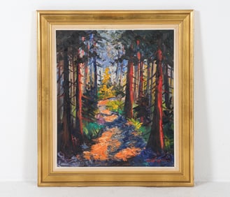 KRISTIAN BJULVER (DANISH, B. 1910) LANDSCAPE O/C