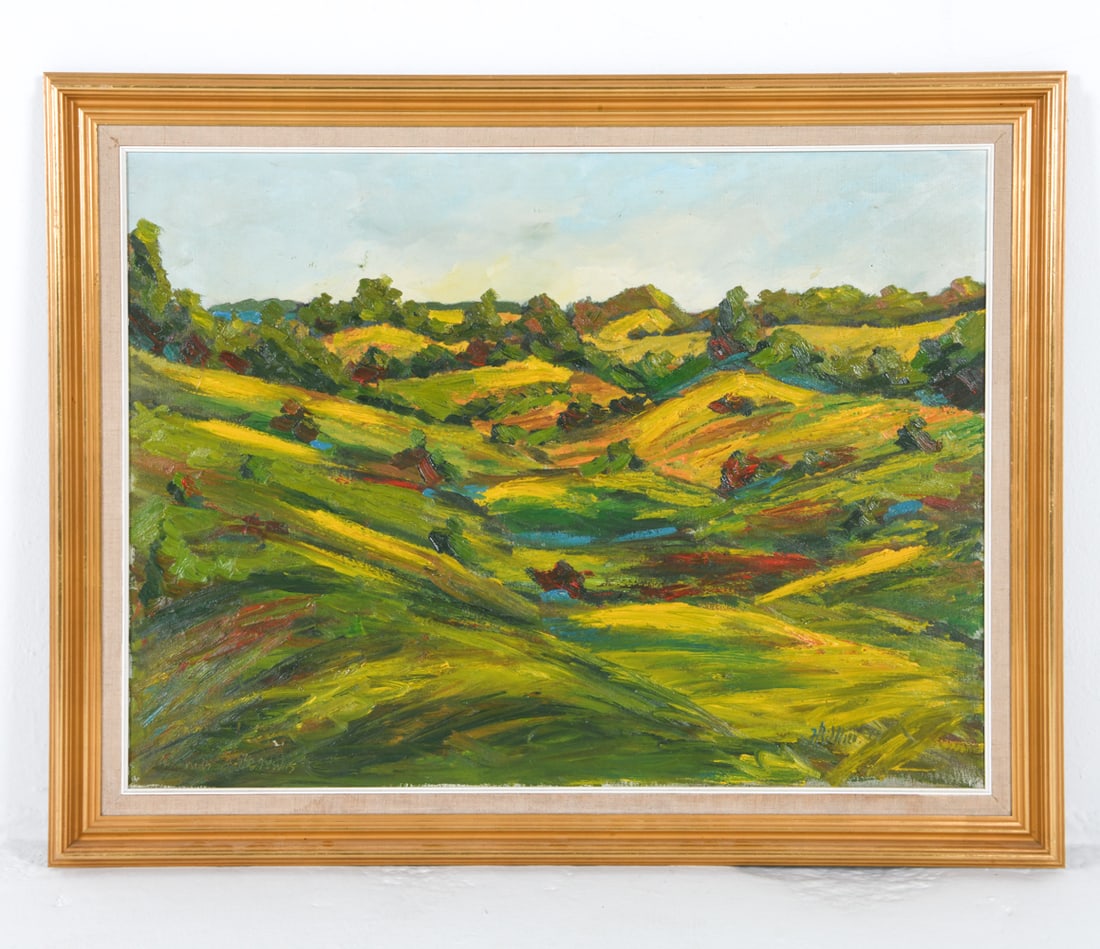 20TH C. DANISH LANDSCAPE O/C PAINTING (1 of 5)