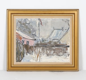 20TH C. IMPRESSIONIST LANDSCAPE O/C PAINTING
