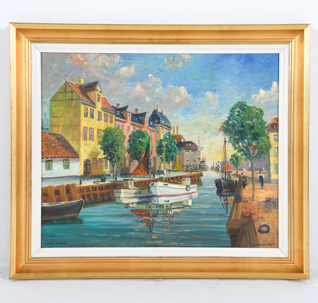 K. WERNER 20TH C. CANAL SCENE O/C (1 of 6)