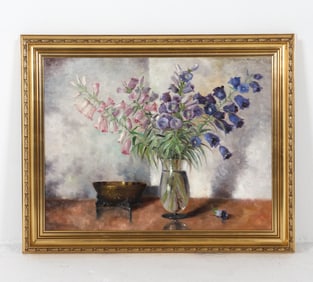 CARL H. FISCHER (DANISH 1885-1955) STILL LIFE O/C