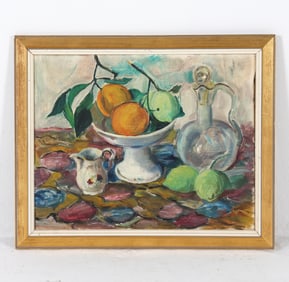 20TH CENTURY DANISH IMPRESSIONIST STILL LIFE O/C