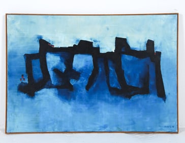 1972 DANISH ABSTRACT O/C PAINTING