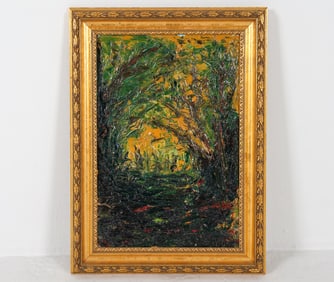 PETER DANELEWITZ 1983 IMPASTO LANDSCAPE O/C