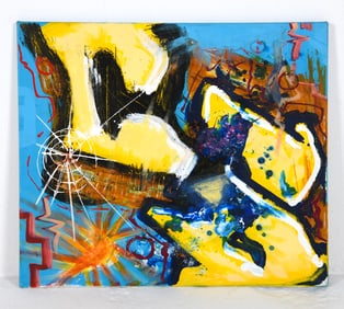 CONTEMPORARY GRAFFITI STYLE O/C PAINTING