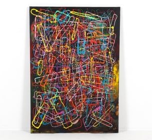 DAMHOLT HANSEN (DANISH) CONTEMPORARY ABSTRACT O/C