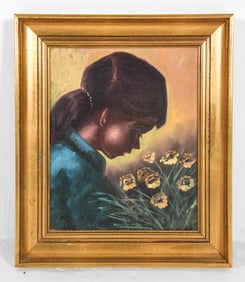 ARLING GADE (DANISH, 1919-2011) PORTRAIT O/C