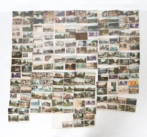 ANTIQUE RIDGEFIELD CONNECTICUT POSTCARD GROUPING