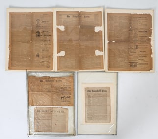 ANTIQUE RIDGEFIELD PRESS NEWSPAPER GROUPING
