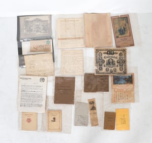 ANTIQUE & VINTAGE RIDGEFIELD CT EPHEMERA GROUPING