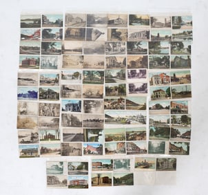 ANTIQUE CONNECTICUT POSTCARD GROUPING
