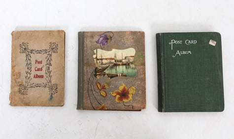 ANTIQUE POSTCARDS & ALBUMS GROUPING