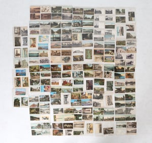 ANTIQUE UNITED STATES POSTCARDS GROUPING
