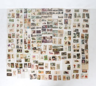 ANTIQUE HOLIDAY & GREETING POSTCARDS GROUPING