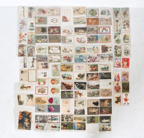 ANTIQUE HOLIDAY POSTCARD & GREETING CARD GROUPING