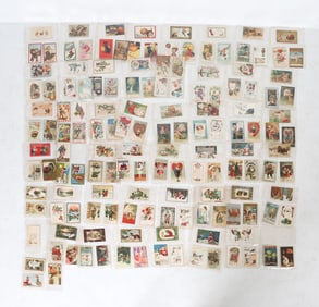 ANTIQUE HOLIDAY POSTCARDS GROUPING