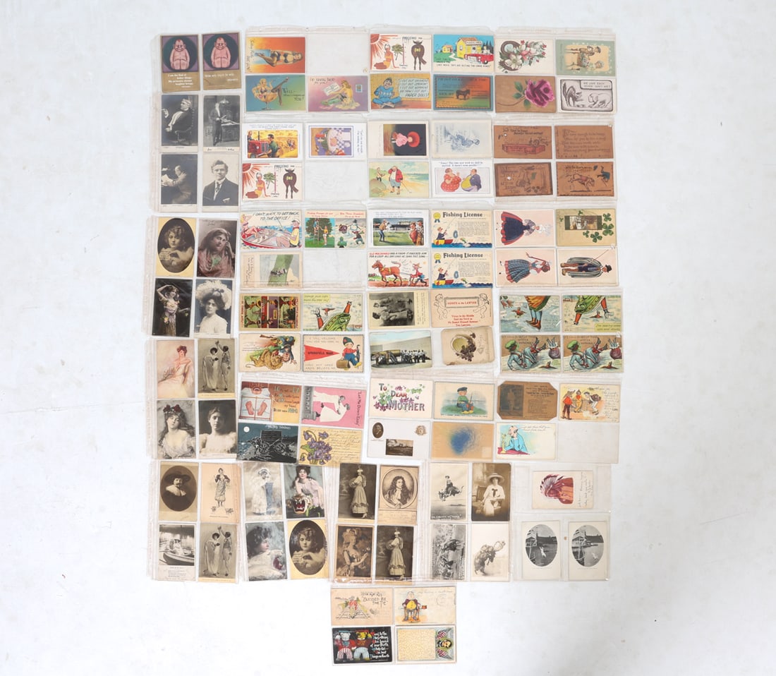 ANTIQUE HUMOROUS POSTCARDS GROUPING (1 of 19)