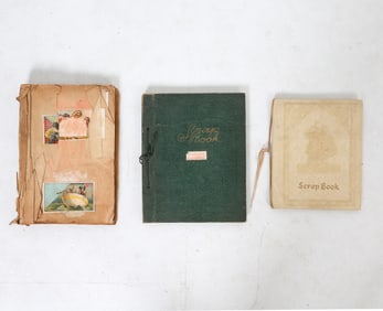 ANTIQUE & VINTAGE SCRAP BOOK GROUPING