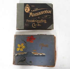 ANTIQUE POSTCARDS & GREETING CARDS IN ALBUMS
