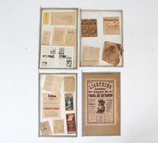 ANTIQUE & VINTAGE TRAIN EPHEMERA GROUPING
