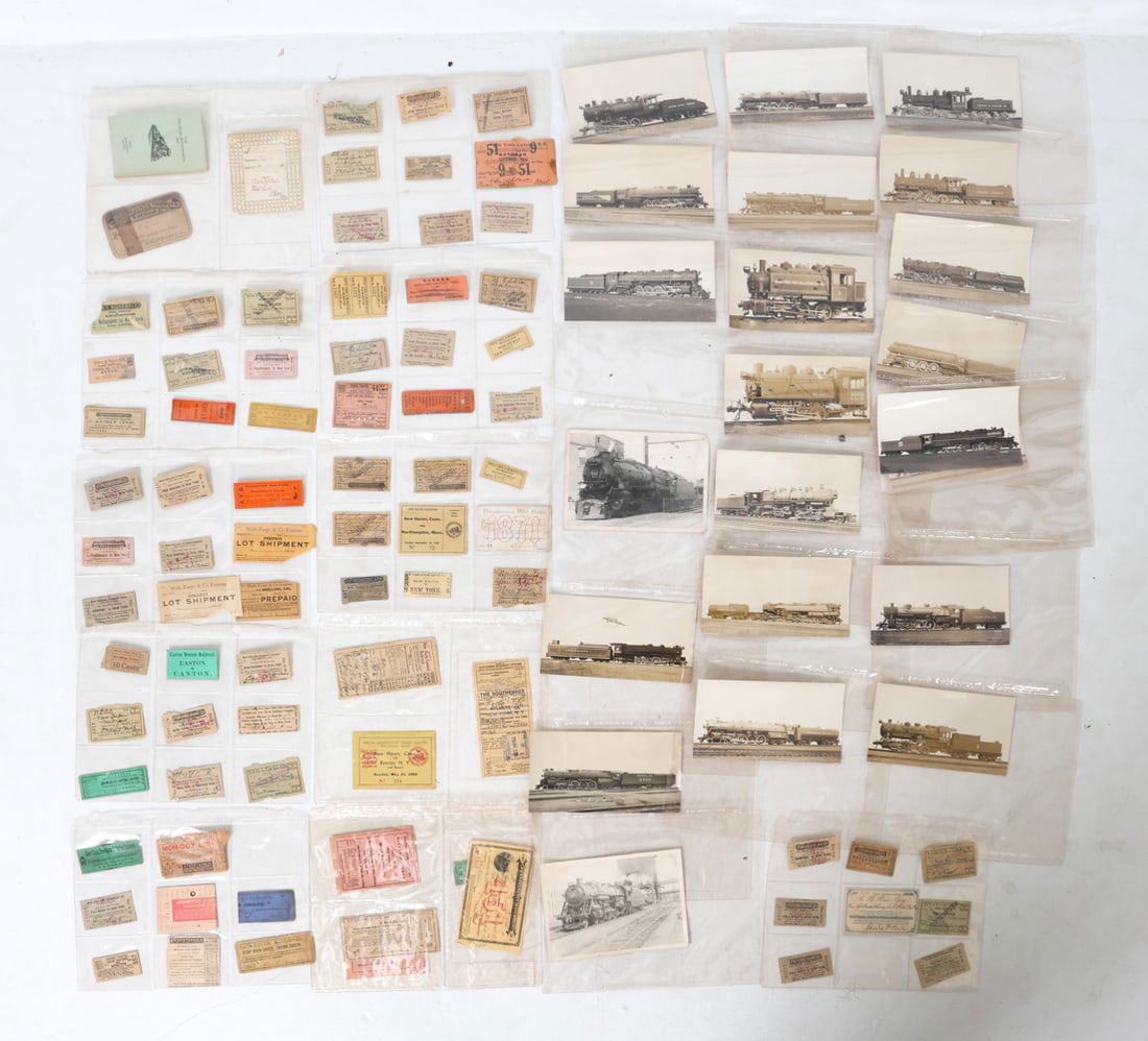 ANTIQUE & VINTAGE TRAIN EPHEMERA GROUPING (1 of 20)