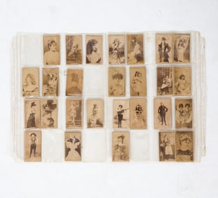 SWEET CAPORAL CIGARETTE ACTRESS TRADING CARDS