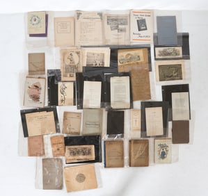 ANTIQUE EPHEMERA GROUPING 19TH C.