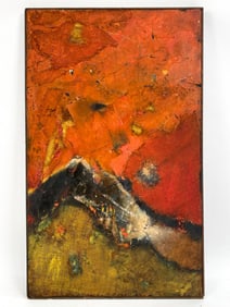 MILTON GOLDRING (1918-2009) ABSTRACT MIXED MEDIA