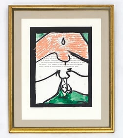 VICTOR HUGO (1942-1993) LITHOGRAPH